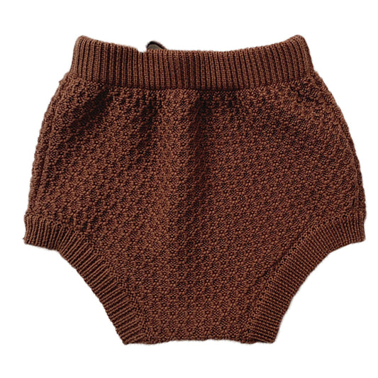 Baby Kid Girls Solid Color Knitwear Shorts