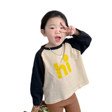 Baby Kid Unisex Letters Expression Tops