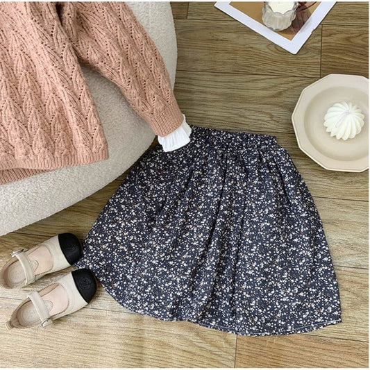 Baby Kid Girls Flower Print Skirts