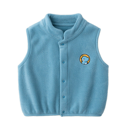 Baby Kid Unisex Cartoon Embroidered Vests Waistcoats