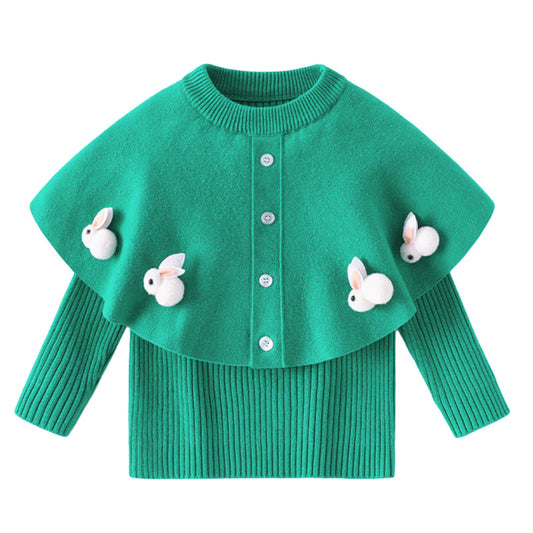 Baby Kid Girls Cartoon Sweaters Knitwear