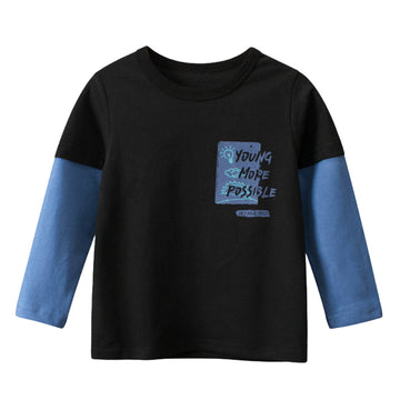 Baby Kid Boys Letters Print Tops