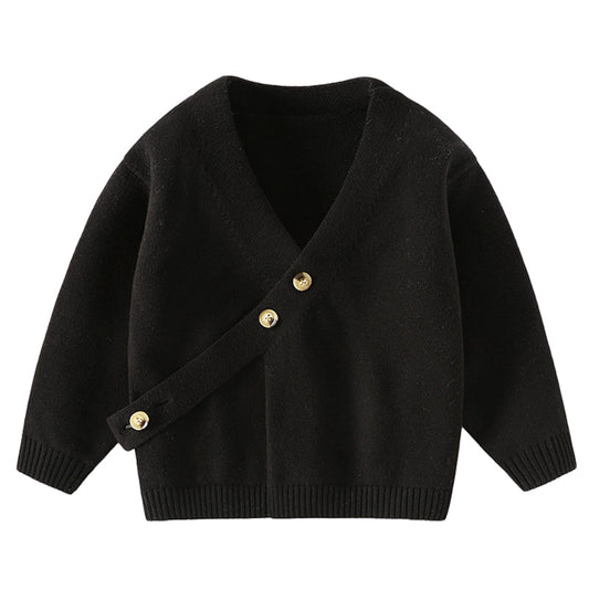 Mommy And Me Baby Kid Solid Color Cardigan