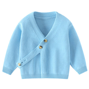 Mommy And Me Baby Kid Solid Color Cardigan