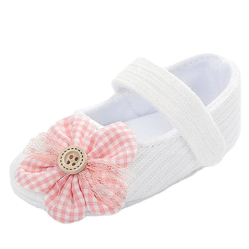 Cute Girls Flower Crochet Shoes