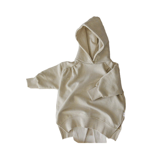 Baby Kid Unisex Solid Color Hoodies Swearshirts