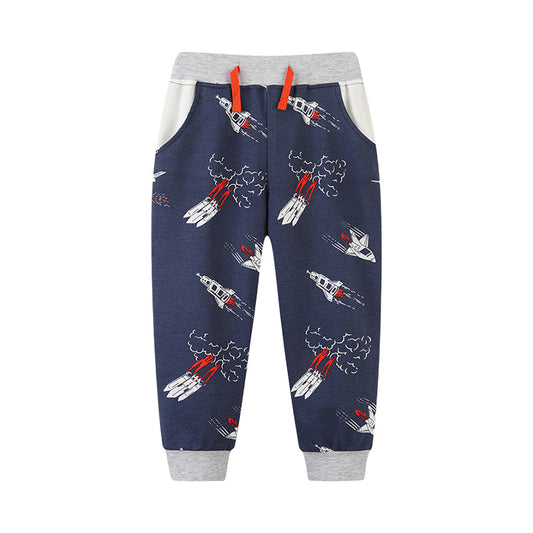 Baby Kid Boys Cartoon Print Pants