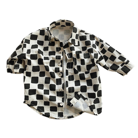 Baby Kid Boys Checked Jackets Outwears