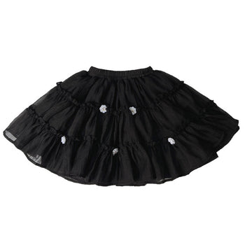 Baby Kid Girls Solid Color Flower Skirts