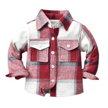 Fashion Baby Kid Big Kid Boys Checked Shirts