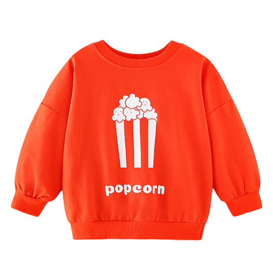 Baby Kid Girls Letters Cartoon Print Hoodies Swearshirts