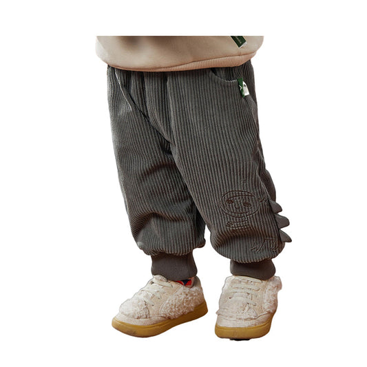 Baby Kid Boys Cartoon Embroidered Pants