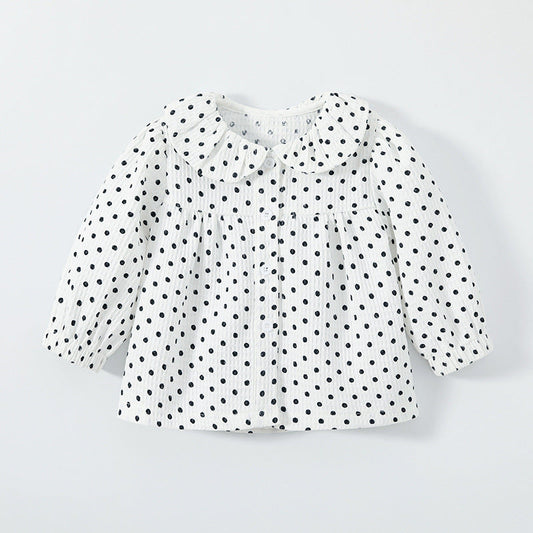 Baby Kid Girls Polka dots Print Tops