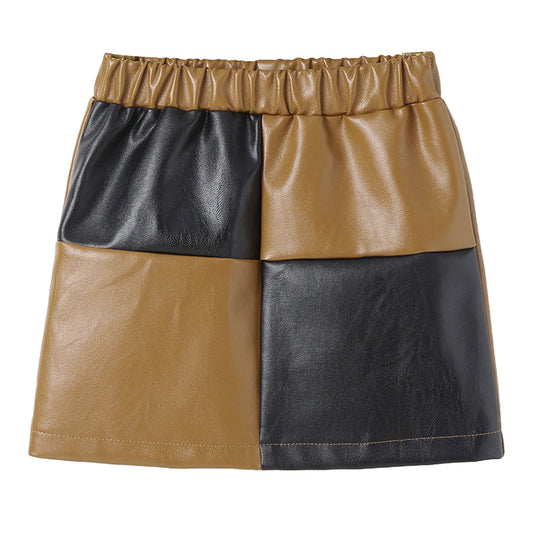 Baby Kid Girls Color-blocking Skirts