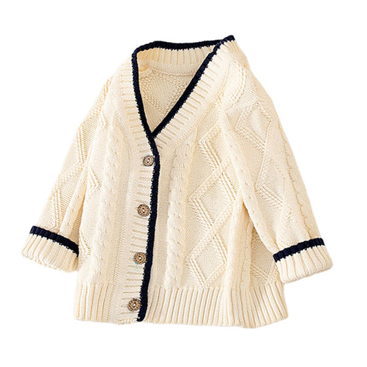 Baby Kid Unisex Color-blocking Cardigan