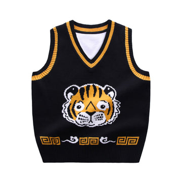 Baby Kid Boys Animals Cartoon Print Vests Waistcoats