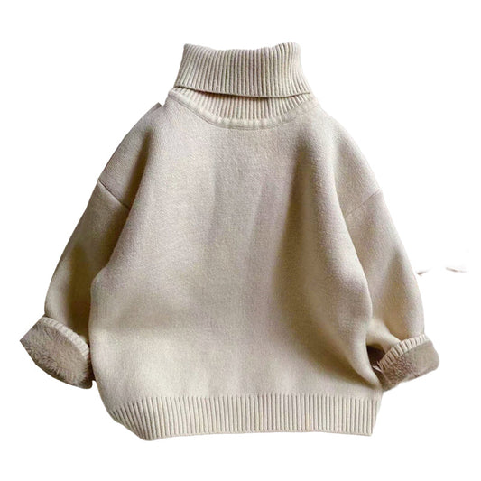 Baby Kid Boys Solid Color Sweaters Knitwear