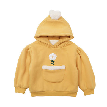 Baby Kid Girls Flower Embroidered Hoodies Swearshirts