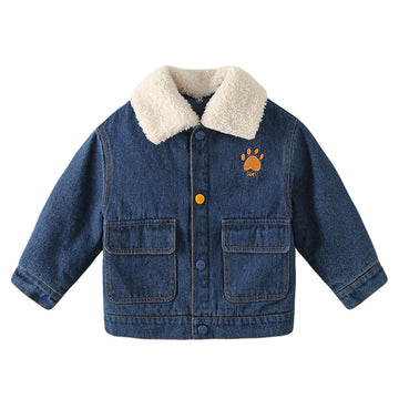 Baby Kid Boys Letters Cartoon Print Jackets Outwears