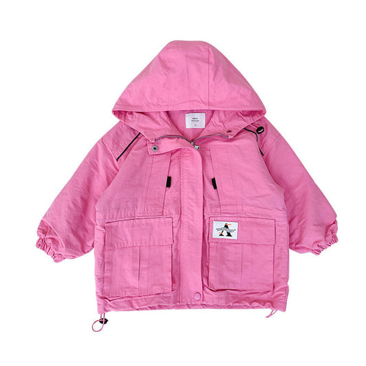 Baby Kid Unisex Letters Embroidered Coats