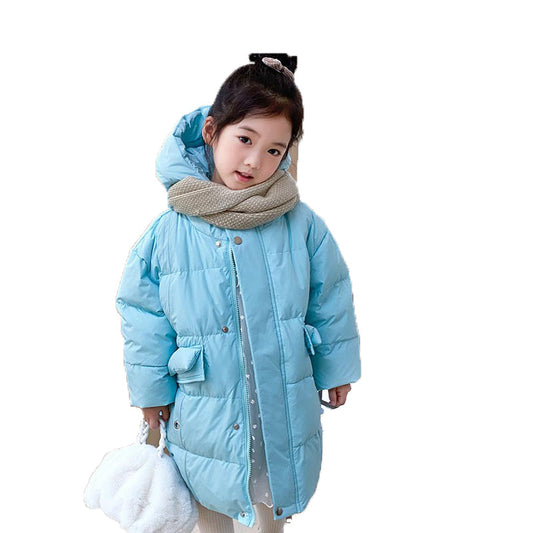 Kid Girls Solid Color Cartoon Coats