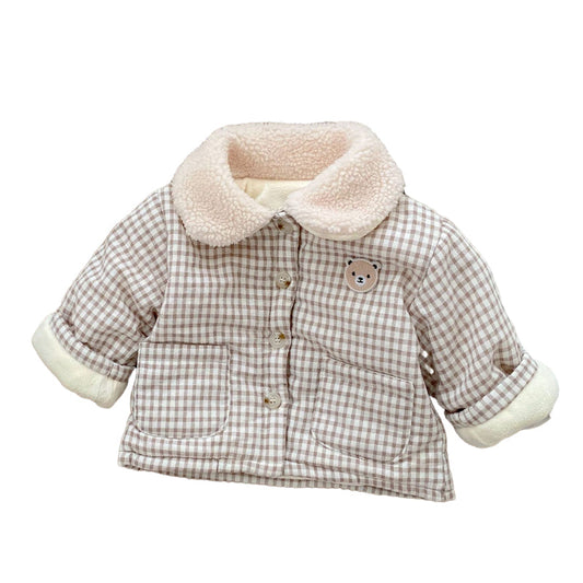 Baby Girls Checked Jackets Outwears