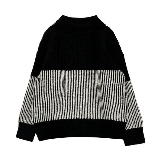 Baby Kid Boys Striped Color-blocking Sweaters