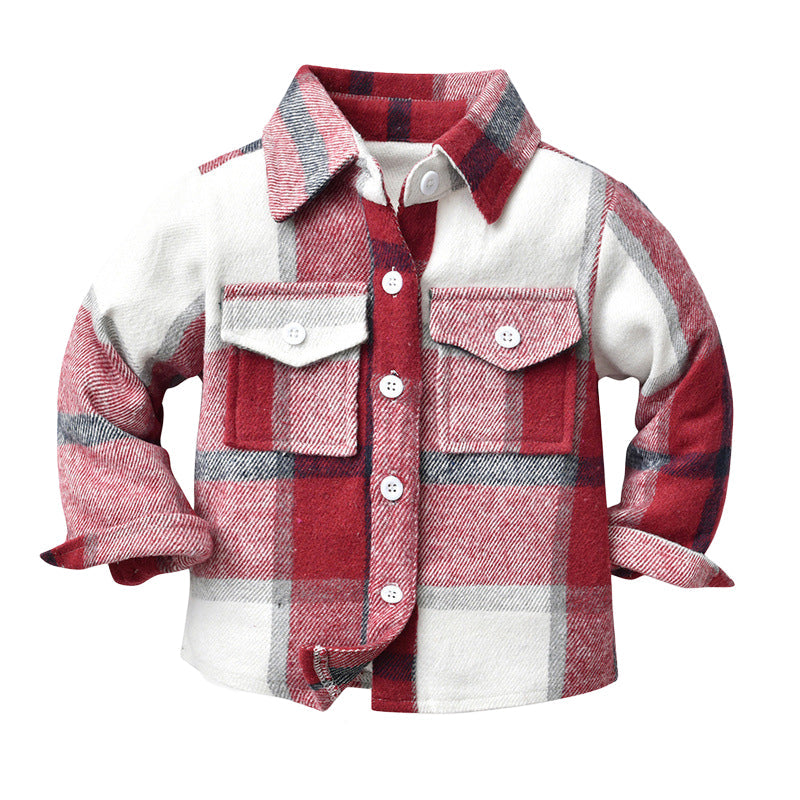 Fashion Mommy And Me Baby Kid Checked Shirts