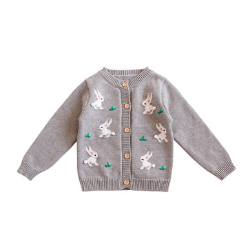 Baby Kid Girls Animals Cartoon Cardigan