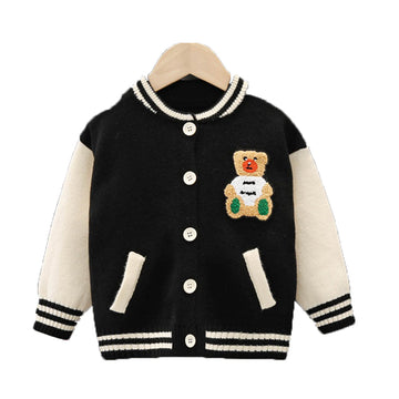 Baby Kid Unisex Animals Crochet Cardigan