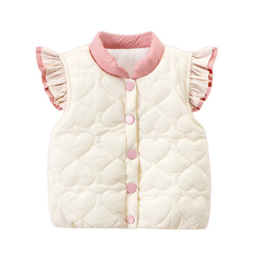 Baby Kid Girls Color-blocking Vests Waistcoats