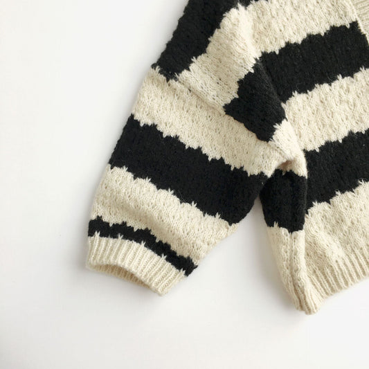 Baby Kid Unisex Striped Cardigan