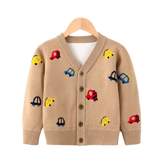 Baby Kid Unisex Car Cardigan