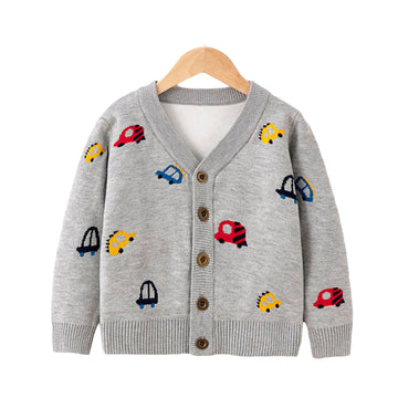 Baby Kid Unisex Car Cardigan