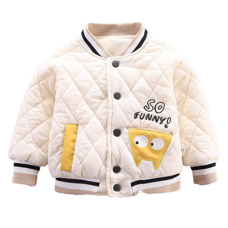 Baby Kid Unisex Letters Animals Cartoon Print Jackets Outwears