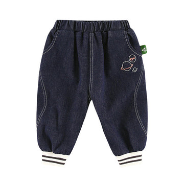 Baby Kid Girls Embroidered Pants