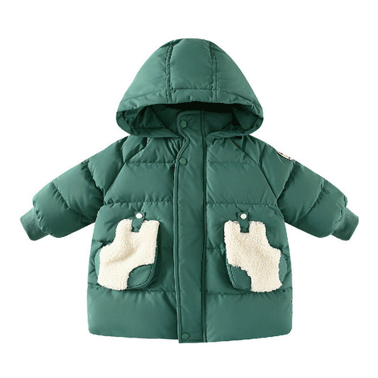 Baby Kid Unisex Solid Color Cartoon Coats