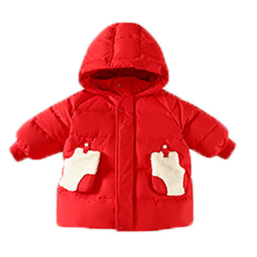 Baby Kid Unisex Solid Color Cartoon Coats