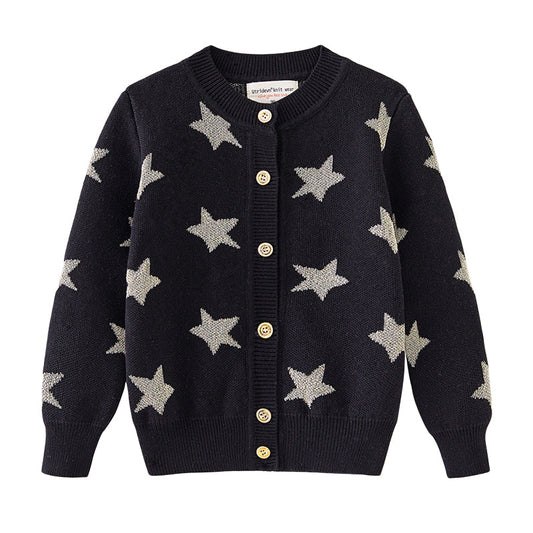 Baby Kid Unisex Star Cardigan