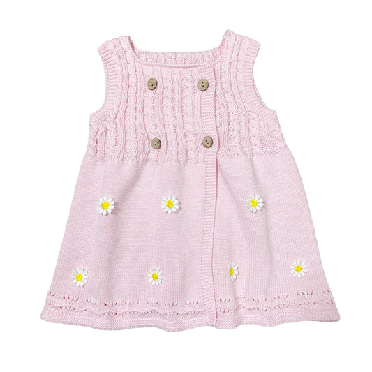 Baby Kid Girls Flower Knitwear Dresses