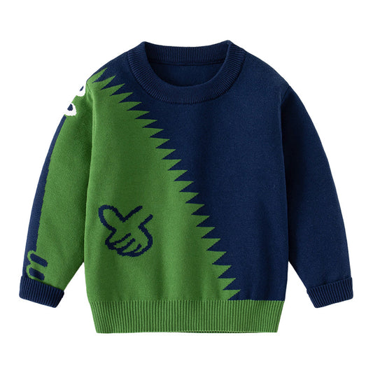 Baby Kid Boys Dinosaur Crochet Sweaters