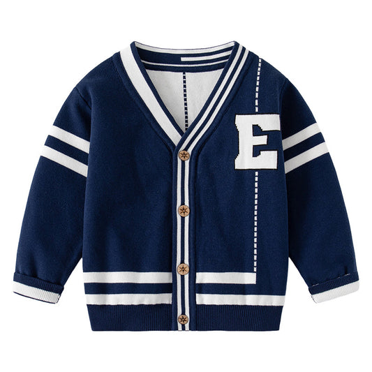 Baby Kid Boys Alphabet Cardigan