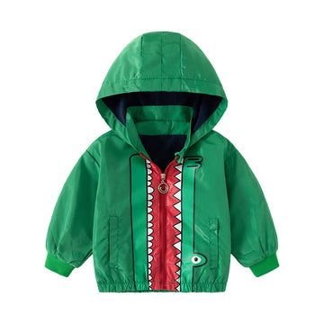 Baby Kid Boys Color-blocking Cartoon Jackets Outwears