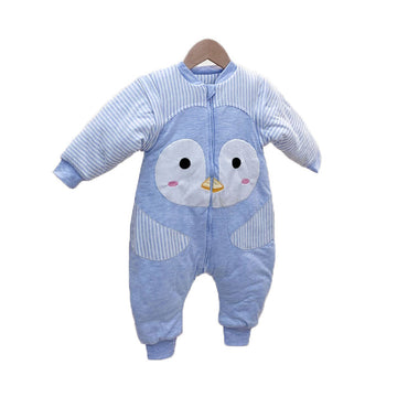 Cute Baby Girls Striped Animals Jumpsuits Sleeping Bags