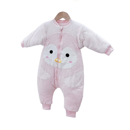 Cute Baby Girls Striped Animals Jumpsuits Sleeping Bags