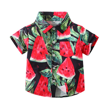 Baby Kid Boys Fruit Print Shirts