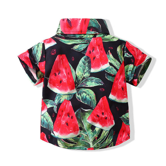 Baby Kid Boys Fruit Print Shirts