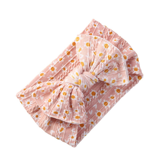 Girls Flower Polka dots Bow Print Accessories Headwear