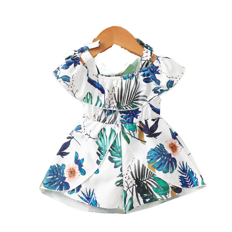 Baby Girls Print Rompers