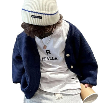 Fashion Baby Kid Boys Solid Color Cardigan